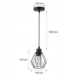Lampa sufitowa wisząca żyrandol LED E27 oprawa kinkiet LOFT BRYLANT-5904703010074