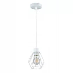 Lampa sufitowa wisząca żyrandol LED E27 oprawa LOFT BRYLANT biała-5904703000020