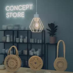 Lampa sufitowa wisząca żyrandol LED E27 oprawa LOFT BRYLANT biała-5904703000020