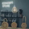 Lampa sufitowa wisząca żyrandol LED E27 oprawa LOFT BRYLANT biała-5904703000020
