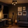 Lampa sufitowa wisząca kinkiet żyrandol 3x E27 oprawa LOFT czarna-5904703010449