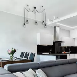 Lampa sufitowa wisząca żyrandol LED 5xE27 oprawa LOFT PAJĄK-5904703010166