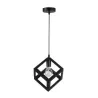 LAMPY WISZĄCE E27 CZARNA STAL 35W OPRAWA CUBE-5904703010265
