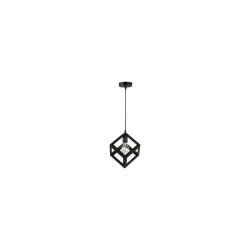 LAMPY WISZĄCE E27 CZARNA STAL 35W OPRAWA CUBE-5904703010265