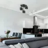 LAMPA WISZĄCA E27 LED ŻYRANDOL LOFTOWY CZARNY ZŁOTY DO SALONU-5904703010845