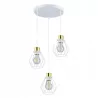 Lampa sufitowa wisząca żyrandol LED E27 oprawa LOFT BRYLANT biała-5904703010302