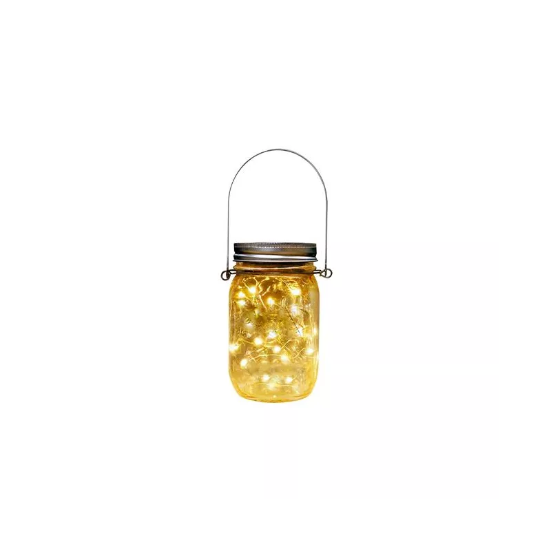 Lampa LED solarna dekoracyjna słoik z drucikiem led - 5908263387393
