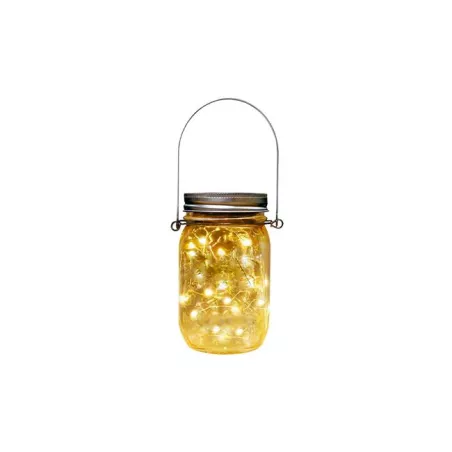Lampa LED solarna dekoracyjna słoik z drucikiem led - 5908263387393