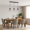 Lampa sufitowa wisząca żyrandol LED 3x E27 oprawa LOFT diament druciana-5904703010562