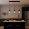 Lampa sufitowa wisząca żyrandol LED 3x E27 oprawa LOFT diament druciana-5904703010562