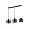Lampa Wisząca Elza Czarna Loft żyrandol stylowa E27 x3 50cm do salonu-5904703010319
