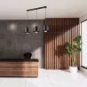 Lampa Wisząca Elza Czarna Loft żyrandol stylowa E27 x3 50cm do salonu-5904703010319