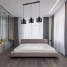 Lampa Wisząca Elza Czarna Loft żyrandol stylowa E27 x3 50cm do salonu-5904703010319