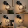 Kinkiet ścienny lampa wewnętrzna LED ruchoma E27 do czytania czarny diament-5904703010364