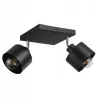 Lampa sufitowa kinkiet sufitowy żyrandol 2x E27 oprawa loft czarna-5904703010678