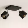 Lampa sufitowa kinkiet sufitowy żyrandol 2x E27 oprawa loft czarna-5904703010678