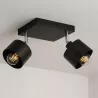 Lampa sufitowa kinkiet sufitowy żyrandol 2x E27 oprawa loft czarna-5904703010678