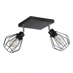Lampa sufitowa wisząca kinkiet żyrandol LED 2x E27 oprawa LOFT diament-5904703010395