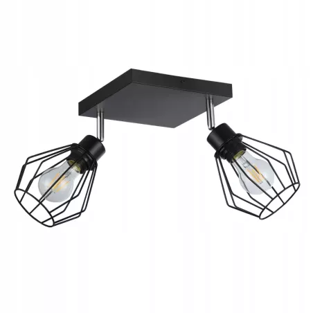 Lampa sufitowa wisząca kinkiet żyrandol LED 2x E27 oprawa LOFT diament-5904703010395