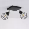 Lampa sufitowa wisząca kinkiet żyrandol LED 2x E27 oprawa LOFT diament-5904703010395