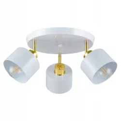 Lampa sufitowa LED kinkiet wisząca żyrandol LED 3x E27 oprawa LOFT biały-5904703010760