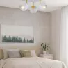 Lampa sufitowa LED kinkiet wisząca żyrandol LED 3x E27 oprawa LOFT biały-5904703010760