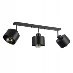 LAMPA WISZĄCA SUFITOWA ruchoma kinkiet 3x E27 LED ŻYRANDOL LOFT czarna-5904703010340