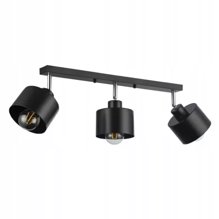 LAMPA WISZĄCA SUFITOWA ruchoma kinkiet 3x E27 LED ŻYRANDOL LOFT czarna-5904703010340
