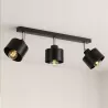 LAMPA WISZĄCA SUFITOWA ruchoma kinkiet 3x E27 LED ŻYRANDOL LOFT czarna-5904703010340