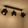 LAMPA WISZĄCA SUFITOWA ruchoma kinkiet 3x E27 LED ŻYRANDOL LOFT czarna-5904703010340