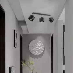 LAMPA WISZĄCA SUFITOWA ruchoma kinkiet 3x E27 LED ŻYRANDOL LOFT czarna-5904703010340