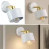 Kinkiet ścienny lampa wewnętrzna ruchomy E27 ścienna LED biały-5904703010661