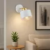 Kinkiet ścienny lampa wewnętrzna ruchomy E27 ścienna LED biały-5904703010661