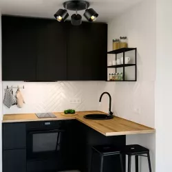Lampa sufitowa wisząca kinkiet żyrandol 3x E27 oprawa LOFT czarna-5904703010777