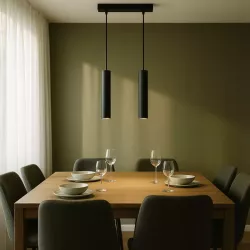 LAMPA WISZĄCA LED 1m SUFITOWA ŻYRANDOL 2x GU10 LOFT NOWOCZESNA TUBA-5904703010456