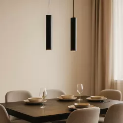 LAMPA WISZĄCA LED 1m SUFITOWA ŻYRANDOL 2x GU10 LOFT NOWOCZESNA TUBA-5904703010456