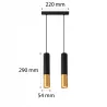 LAMPA WISZĄCA LED 1m SUFITOWA ŻYRANDOL 2x GU10 LOFT NOWOCZESNA TUBA-5904703010463