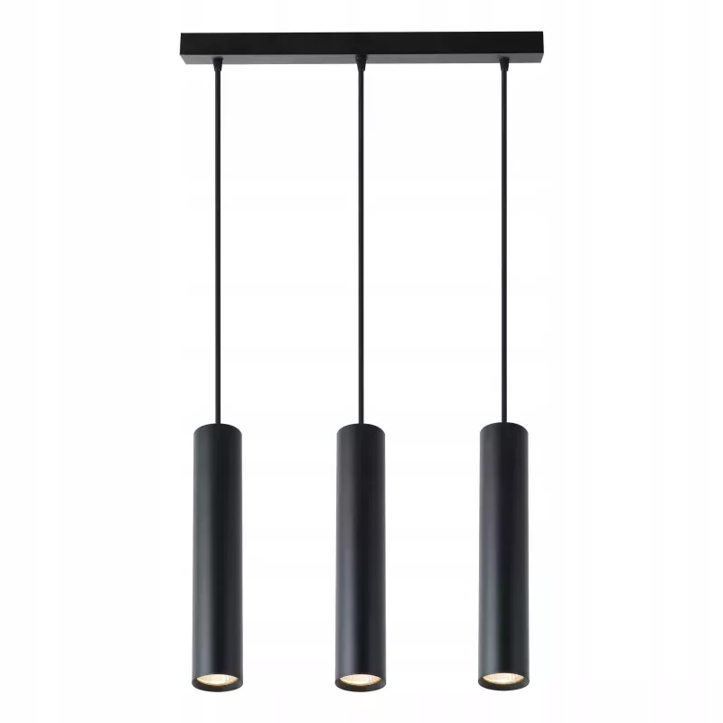 Lampa wisząca Keon 3 XGU10 KEON CZARNA LOFT TUBA-5904703010470
