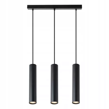 Lampa wisząca Keon 3 XGU10 KEON CZARNA LOFT TUBA-5904703010470