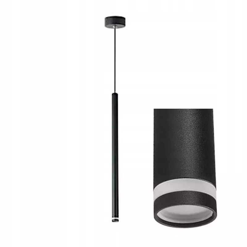 NOWOCZESNA LAMPA WISZĄCA PIERO G9 CZARNY MAT REGULOWANA 35W-5904703010555