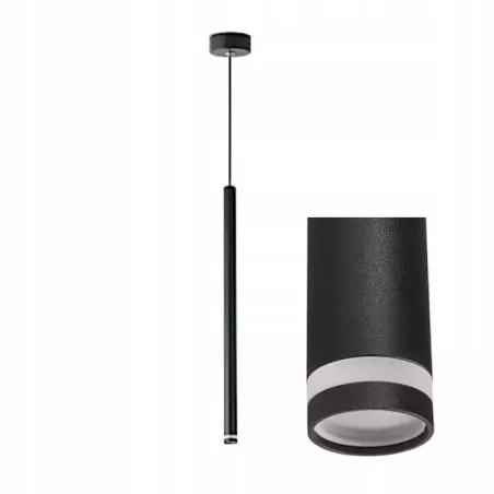 NOWOCZESNA LAMPA WISZĄCA PIERO G9 CZARNY MAT REGULOWANA 35W-5904703010555