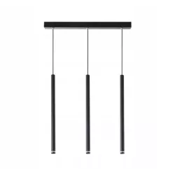Lampa wisząca listwa zwis potrójna PIERO 3 -punkty światła G9 czarna-5904703010890