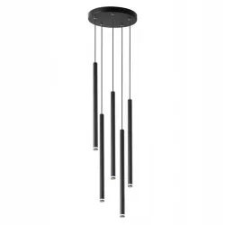 WISZĄCA LAMPA SUFITOWA LED 5XG9 ŻYRANDOL CZARNY MAT-5904703010913