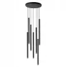 Lampa sufitowa wisząca żyrandol LED 7x G9 oprawa OKRĄGŁA czarna-5904703010920