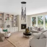 Lampa sufitowa wisząca żyrandol LED 7x G9 oprawa OKRĄGŁA czarna-5904703010920