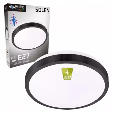 PLAFON LED LAMPA SUFITOWA PANEL SUFITOWY CZUJNIK RUCHU 2xE27 NATYNKOWY-5904703010982
