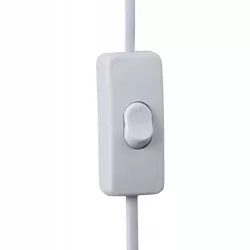 Kinkiet ścienny lampa wewnętrzna ścienna E27 LED biały złoty włącznik-5903002038505