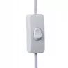 Kinkiet ścienny lampa wewnętrzna ścienna E27 LED biały złoty włącznik-5903002038505