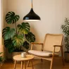 Lampa Wisząca Sufitowa E27 Żyrandol LOFT NOWOCZESNA czarna drewniana-5904703015222