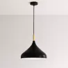 Lampa Wisząca Sufitowa E27 Żyrandol LOFT NOWOCZESNA czarna drewniana-5904703015222